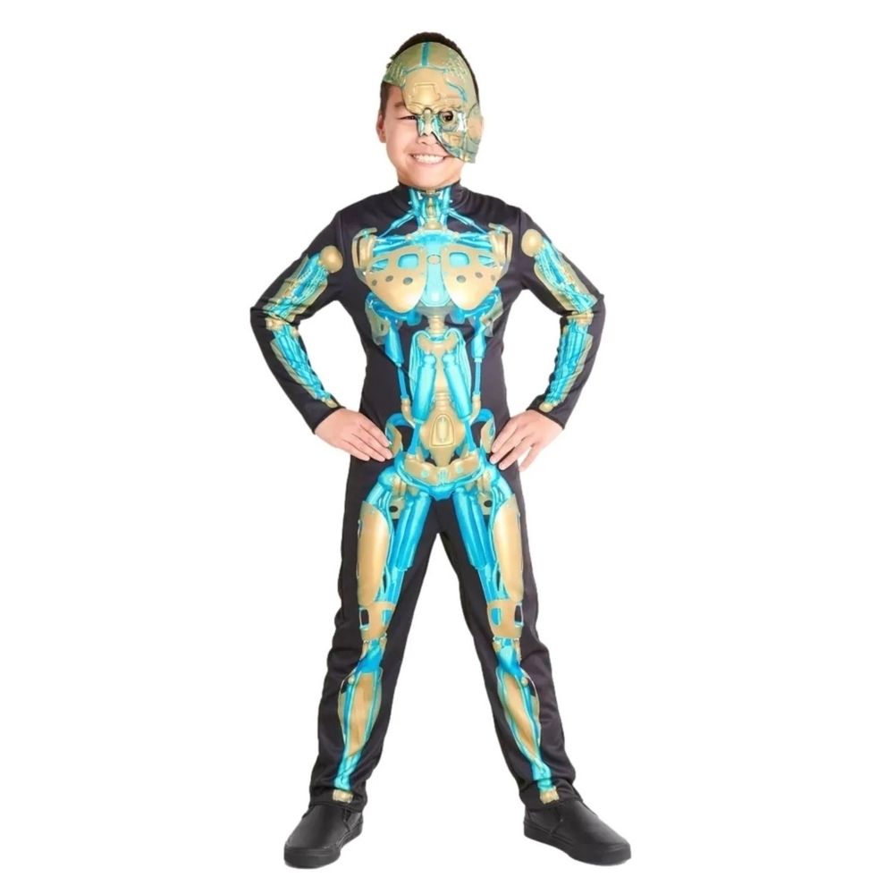 Hyde & Eek Robot Skeleton Kid's costume Size L